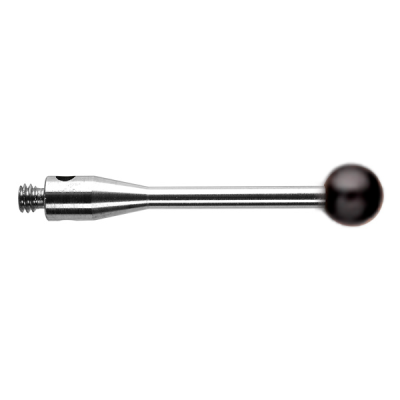 Kulka pomiarowa z azotku krzemu M2, trzon ze stali nierdzewnej, śr. 4 mm, dł. 20 mm, efektywna długość robocza 20 mm