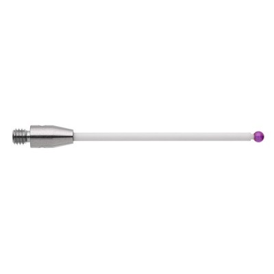 Kulka rubinowa M3, trzon ceramiczny, śr. 2 mm, dł. 40 mm, efektywna długość robocza 32,5 mm