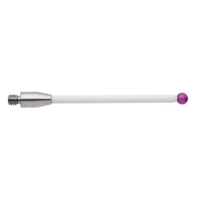 Kulka rubinowa M3, trzon ceramiczny, śr. 3 mm, dł. 40 mm, efektywna długość robocza 32,5 mm