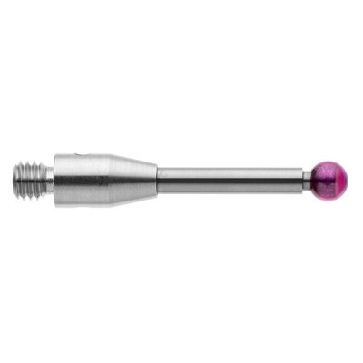 Kulka rubinowa M3, trzon z węglika wolframu, śr. 3 mm, dł. 20 mm, efektywna długość robocza 14 mm
