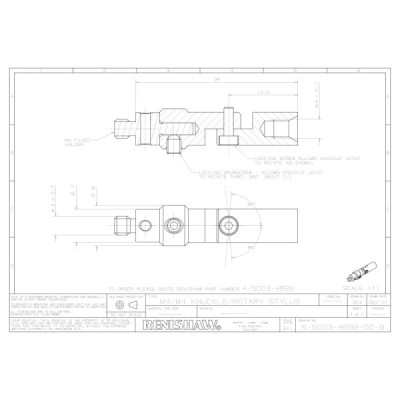 Przegub obrotowy Renishaw (M4/L33) SKU: A-5003-4689