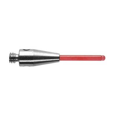 Walec z rubinową końcówką sferyczną M2, trzon ze stali nierdzewnej, śr. 1 mm, dł. 15 mm