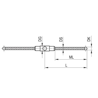 Gwiazdowy trzpień pomiarowy 1/2 M3 180°, kulka z azotku krzemu, trzon z włókna węglowego, śr. 3 mm, długość pomiarowa 11 mm Gwiazdowy trzpień pomiarowy 1/2 M3 180°, kulka z azotku krzemu, trzon z włókna węglowego, śr. 3 mm, długość pomiarowa 11 mm