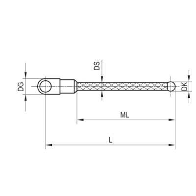 Gwiazdowy trzpień pomiarowy 1/4 M3, kulka z azotku krzemu, trzon z włókna węglowego, śr. 3 mm, długość pomiarowa 31 mm Gwiazdowy trzpień pomiarowy 1/4 M3, kulka z azotku krzemu, trzon z włókna węglowego, śr. 3 mm, długość pomiarowa 31 mm