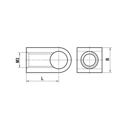 1-kierunkowa kostka tytanowa XXT M3 90°, dł. 6,5 mm, do zastosowań Zeiss 1-kierunkowa kostka tytanowa XXT M3 90°, dł. 6,5 mm, do zastosowań Zeiss