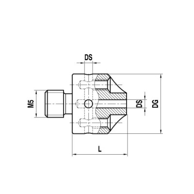 5-kierunkowa obsada trzpienia M5 ze stali nierdzewnej, śr. trzonu 1 mm, dł. 10 mm, do zastosowań Zeiss 5-kierunkowa obsada trzpienia M5 ze stali nierdzewnej, śr. trzonu 1 mm, dł. 10 mm, do zastosowań Zeiss