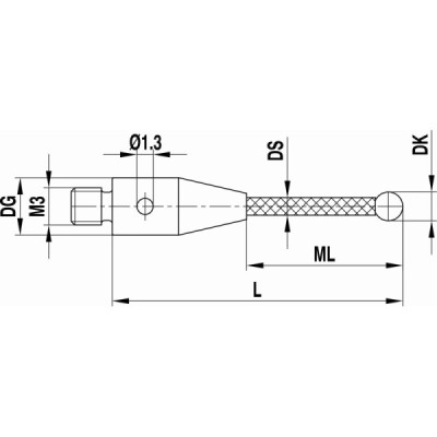 Kulka rubinowa M3 XXT o śr. 6 mm, trzon z włókna węglowego, dł. 70 mm, Kulka rubinowa M3 XXT o śr. 6 mm, trzon z włókna węglowego, dł. 70 mm,