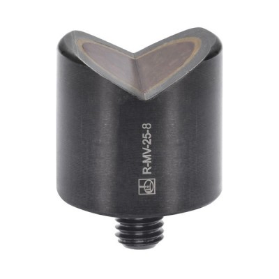 Magnes z wycięciem V śr. 25 mm x 25 mm z gwintem M8 Magnes z wycięciem V śr. 25 mm x 25 mm z gwintem M8
