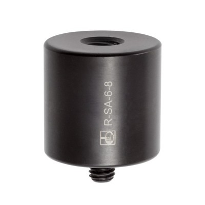Przystawka słupka stalowego śr. 25 mm× 25 mm z gwintem M8 u dołu i M6 u góry Przystawka słupka stalowego śr. 25 mm× 25 mm z gwintem M8 u dołu i M6 u góry