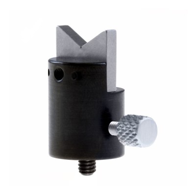 Obrotowe mikromocowanie z wycięciem V śr. 15,9 mm x 20 mm do użycia z elementami mocującymi M4