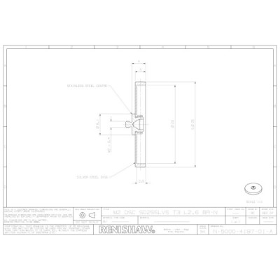 Trzpień dysk talerzykowy Renishaw (M2/L4/D25) SKU: A-5000-4187