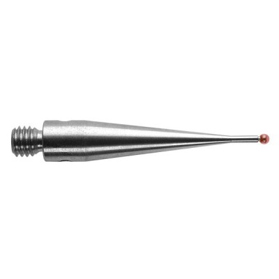 Kulka rubinowa M3, trzon ze stali nierdzewnej, śr. 1 mm, dł. 21 mm, efektywna długość robocza 4 mm