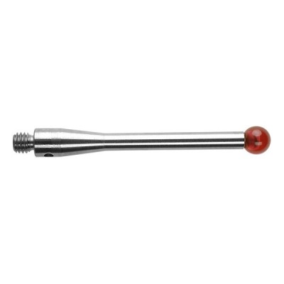 Kulka rubinowa M3, trzon ze stali nierdzewnej, śr. 4 mm, dł. 31 mm, efektywna długość robocza 27 mm
