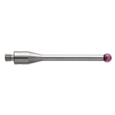 Kulka rubinowa M2, trzon ze stali nierdzewnej, śr. 2 mm, dł. 20 mm