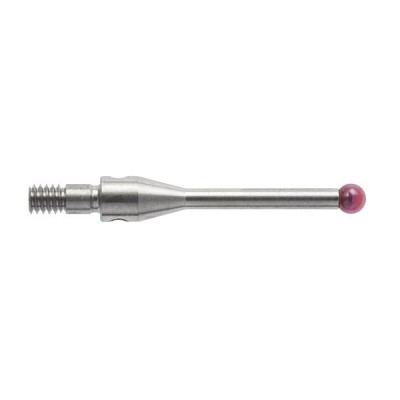 Uchwyt mocujący trzpienia gwiazdowego z kulką rubinową M2, trzon ze stali nierdzewnej, śr. 2 mm, dł. 16,3 mm