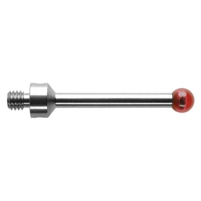 Kulka rubinowa M4, trzon ze stali nierdzewnej, śr. 5 mm, dł. 30 mm, efektywna długość robocza 26 mm