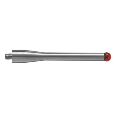 Kulka rubinowa M4, trzon ze stali nierdzewnej, śr. 5 mm, dł. 50 mm, efektywna długość robocza 33,5 mm