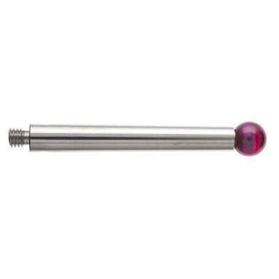 Kulka rubinowa M3, trzon ze stali nierdzewnej, śr. 5 mm, dł. 31,1 mm, efektywna długość robocza 31,1 mm