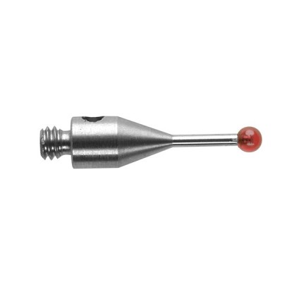 Kulka rubinowa M2, trzon ze stali nierdzewnej, śr. 1,5 mm, dł. 10 mm, efektywna długość robocza 4,5 mm