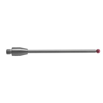 Kulka rubinowa M3, trzon z węglika wolframu, śr. 2 mm, dł. 40 mm, efektywna długość robocza 32,5 mm