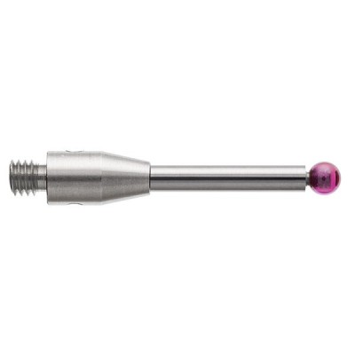 Kulka rubinowa M3, trzon z węglika wolframu, śr. 2,5 mm, dł. 20,2 mm, efektywna długość robocza 12,7 mm