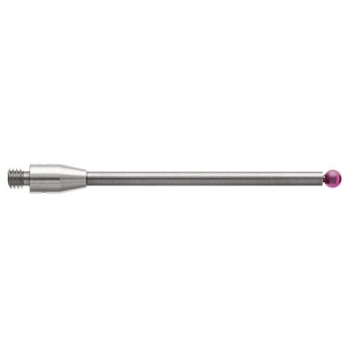 Kulka rubinowa M3, trzon z węglika wolframu, śr. 2,5 mm, dł. 40,2 mm, efektywna długość robocza 32,7 mm