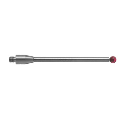 Kulka rubinowa M3, trzon z węglika wolframu, śr. 3 mm, dł. 40 mm, efektywna długość robocza 33,7 mm
