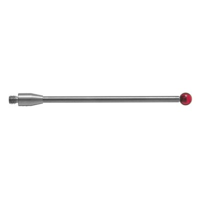 Kulka rubinowa M3, trzon z węglika wolframu, śr. 4 mm, dł. 50 mm, efektywna długość robocza 46 mm