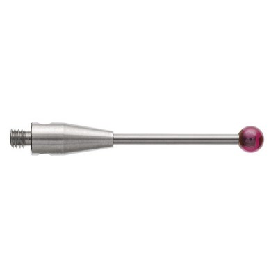 Kulka rubinowa M2, trzon z węglika wolframu, śr. 2,5 mm, dł. 20 mm, efektywna długość robocza 15,4 mm