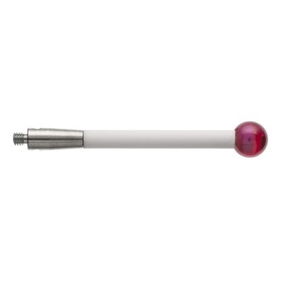 Kulka rubinowa M2, trzon ceramiczny, śr. 5 mm, dł. 30 mm, efektywna długość robocza 30 mm