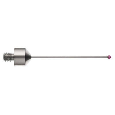 Kulka rubinowa M5, trzon z węglika wolframu, śr. 2 mm, dł. 50 mm, efektywna długość robocza 41 mm